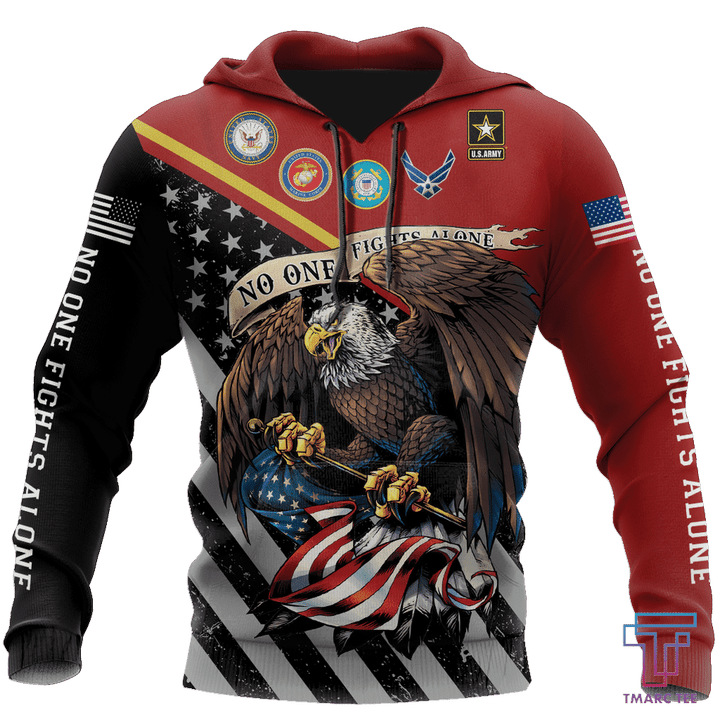 US Veteran No one fights alone shirts for men and women TR2505201S - Amaze Style™-Apparel