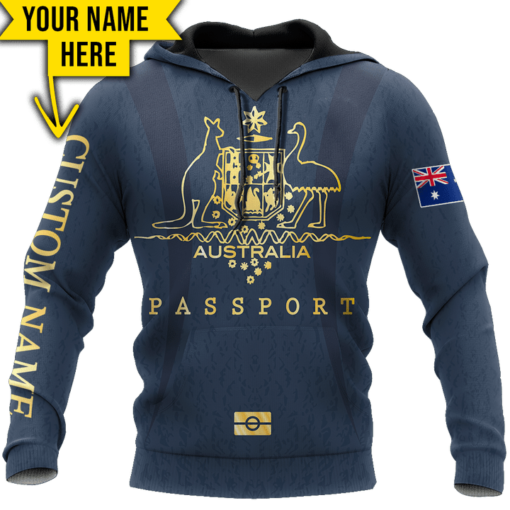  Australian passport custom name special unisex d print shirts