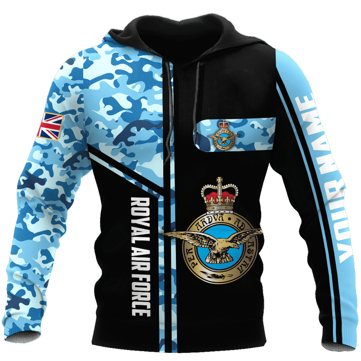  Custom name British Air Force Camo D Design print shirts