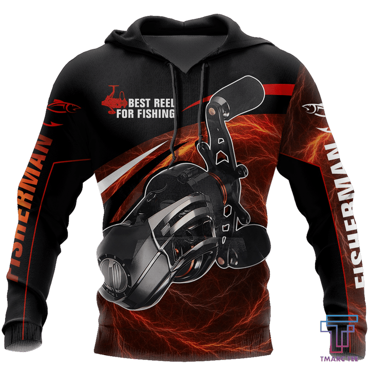 Best spinning reels for bass fishing 3D all over printing shirts for fisherman fire color TR030102 - Amaze Style™-Apparel