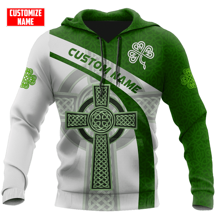  Custom name Irish Celtic Knot Cross D Design print shirts