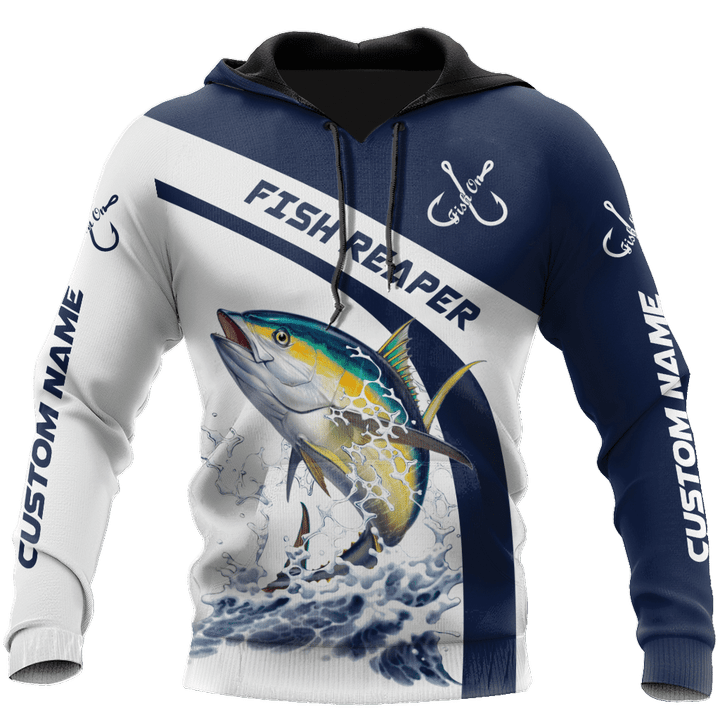  Custom name Tuna fishing design d print shirts