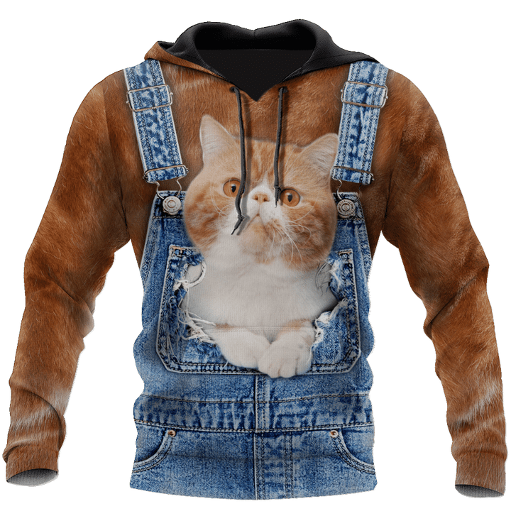  Love Cat cover Exotic Shorthair face hair D all over shirts
