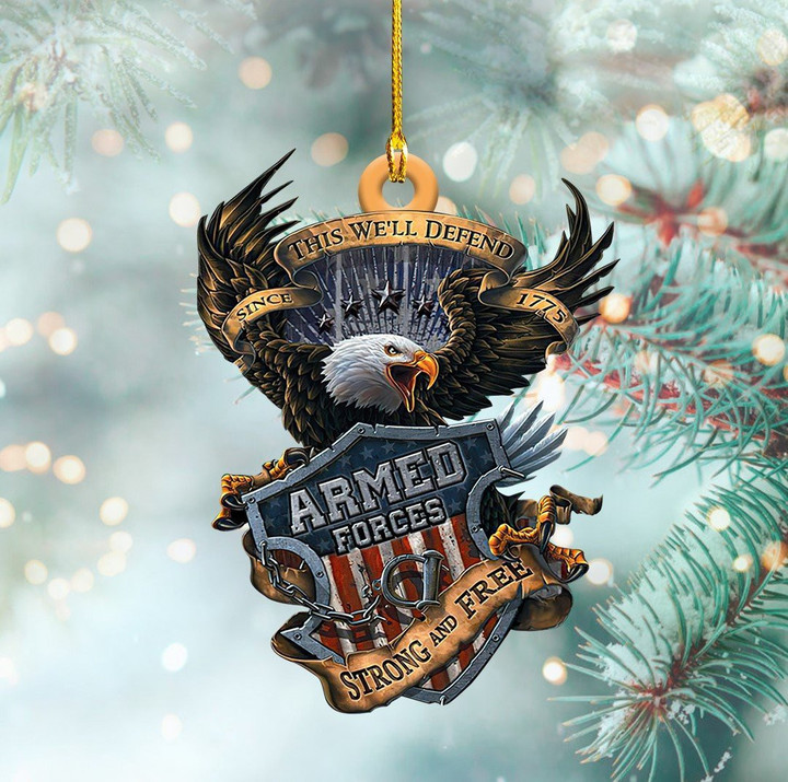  US Armed Forces Christmas Tree Hanging Ornament .CHC