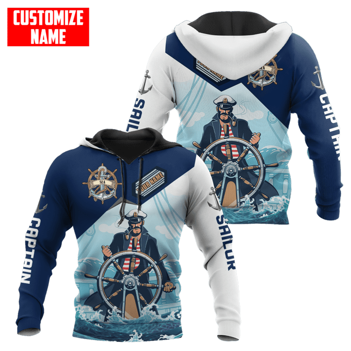  Tmarctee Customized Name Captain Sailor Shirts