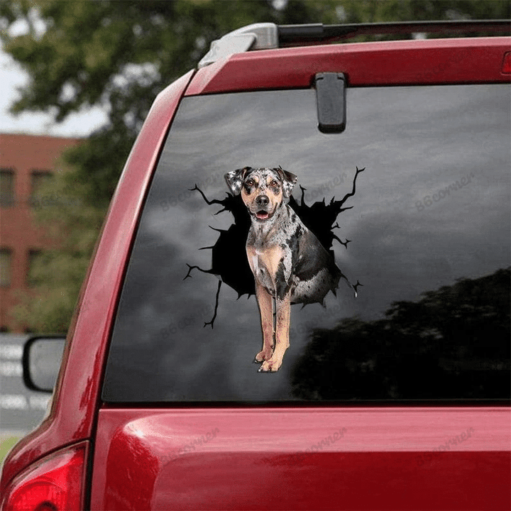  Catahoula Cracked Car Decal Sticker