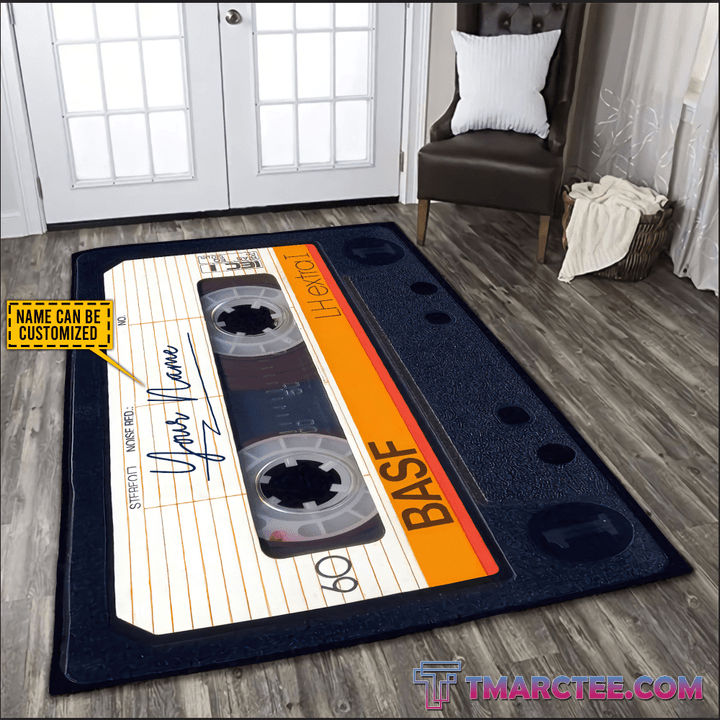  Customize Name Cassette Rug