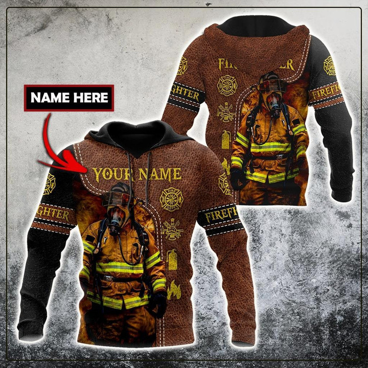  Customize Name Firefighter Hoodie For Men And Women TNA