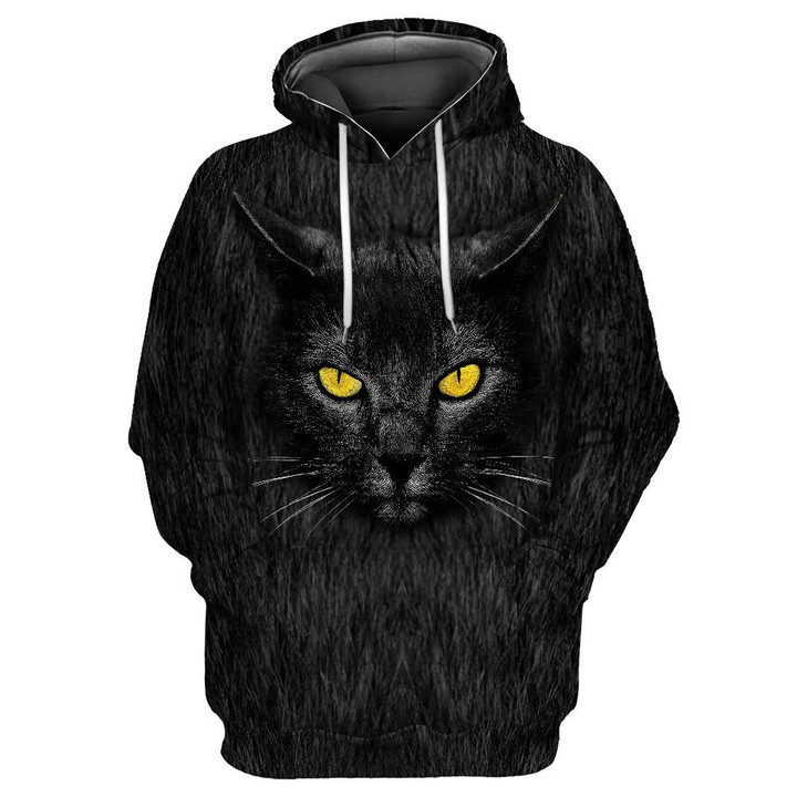  Black Cat Hoodie For Men And Women MH