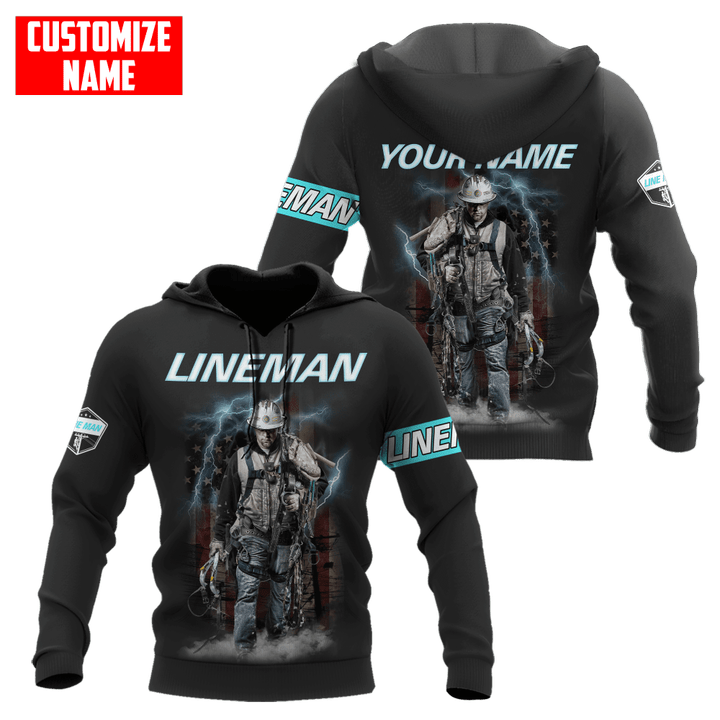  Customize Name Lineman Unisex Shirts