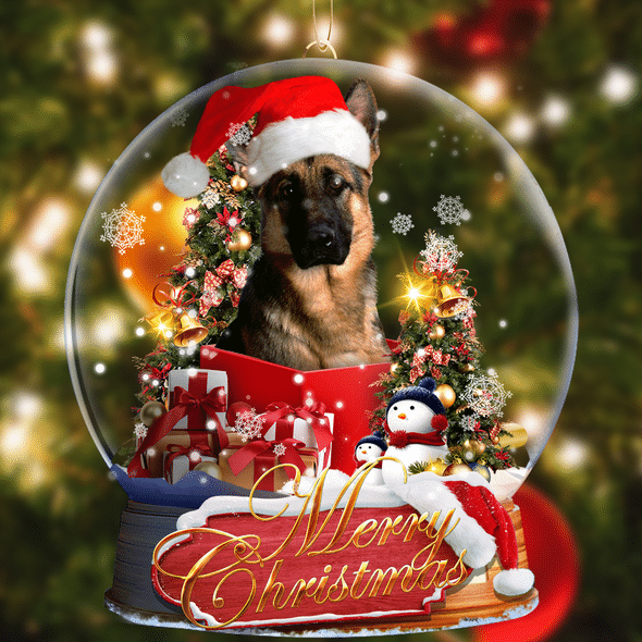  German Shepherd Christmas Ornament .TQH