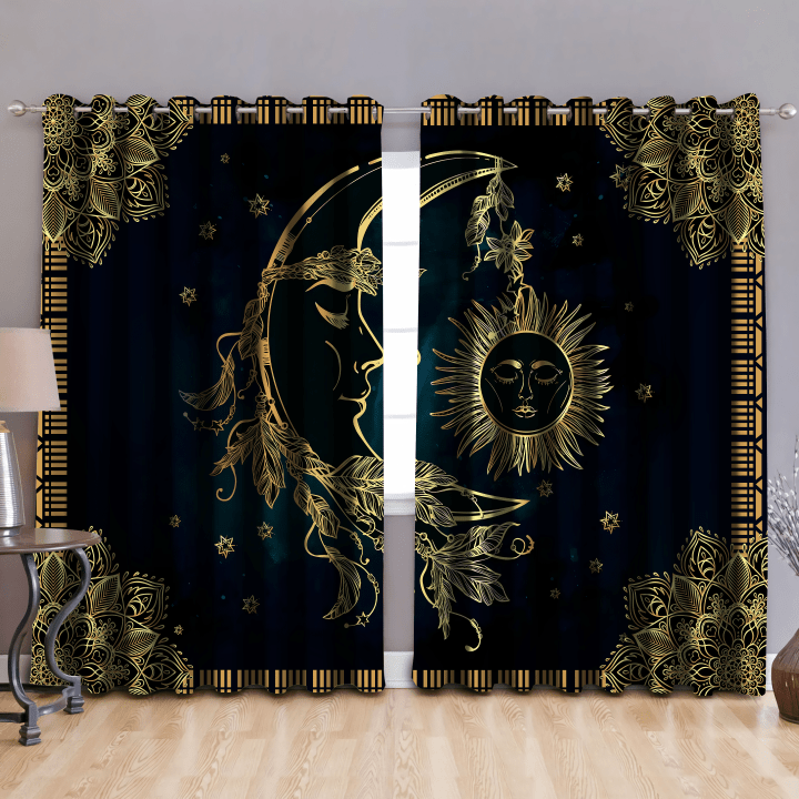  Sun And Moon Wicca Curtains Window JJW