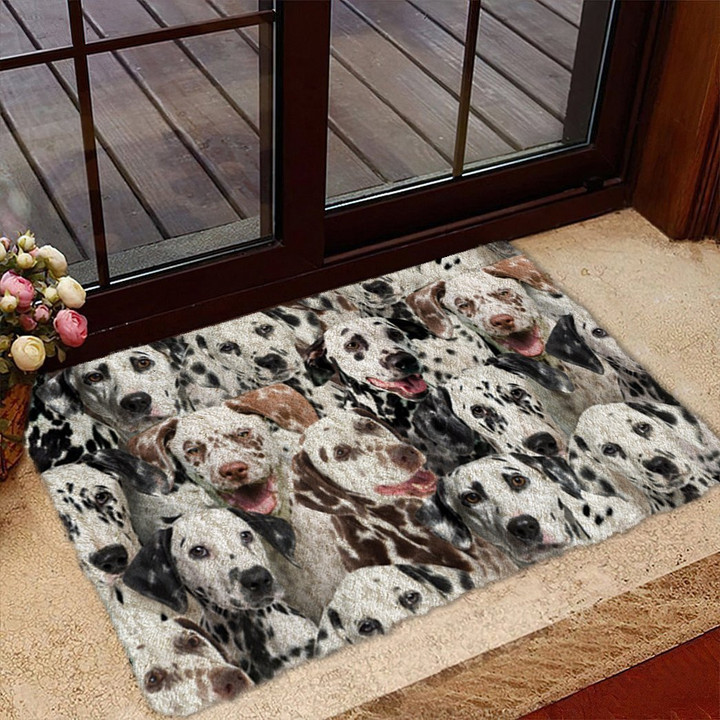 A Bunch Of Dalmatians Doormat