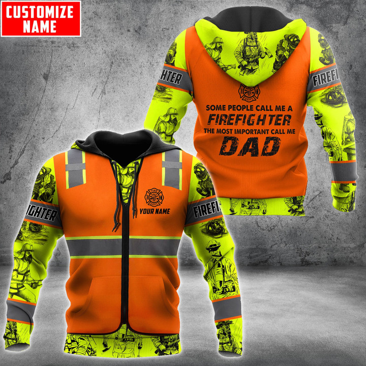  Customize Name Firefighter Hoodie For Men And Women