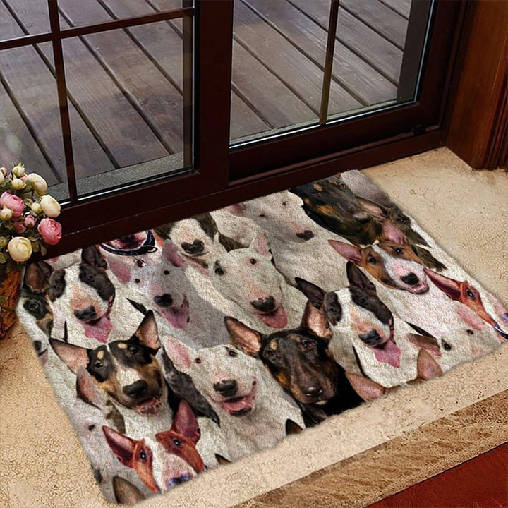 A Bunch Of Bull Terriers Doormat