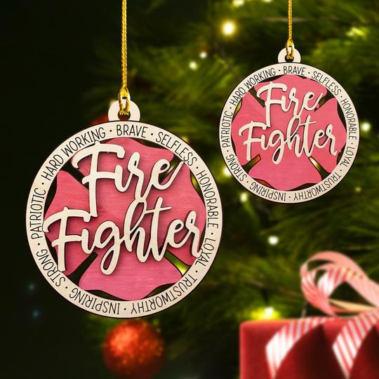  Firefighter Christmas Tree Hanging Ornament