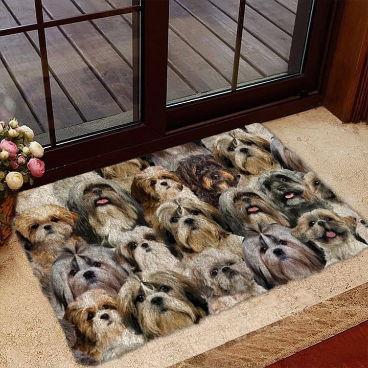 A Bunch Of Shih Tzus Doormat