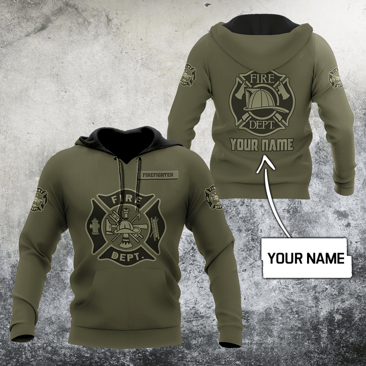  Customize Name Firefighter Hoodie For Men And Women MH