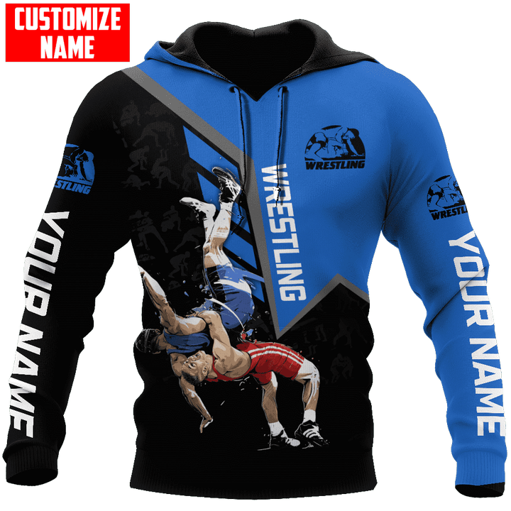  Personalized Name Wrestling Shirts Blue