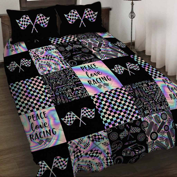  Racing Quilt Bed Set