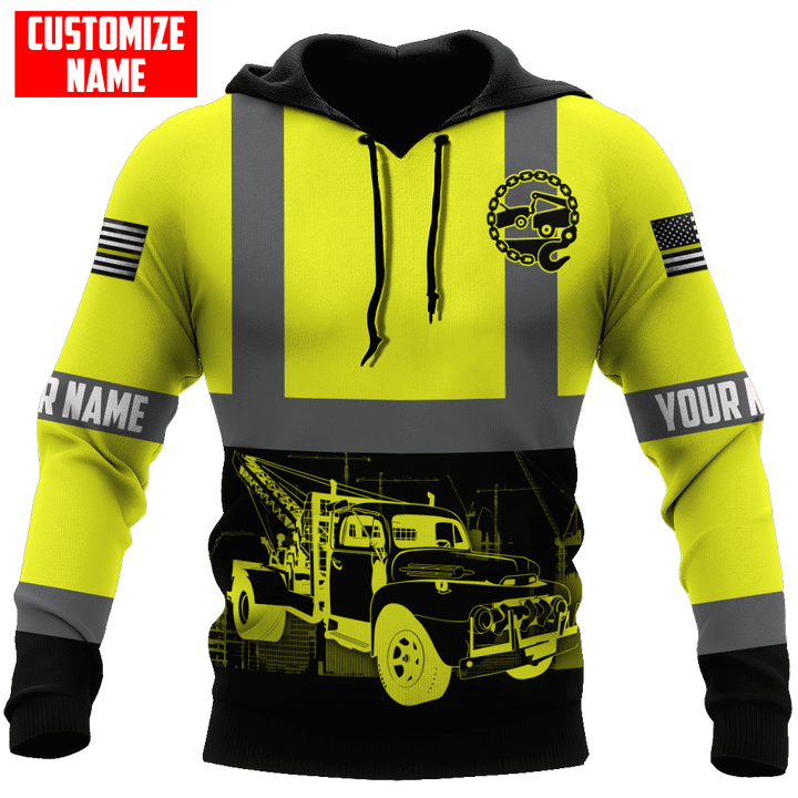  Personalized Tow Truck Uniform All D Over Printed Unisex Hoodie