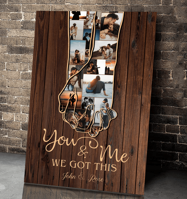  Personalized Couple Canvas You And Me We Got This Wall Art For Valentine NHBMND