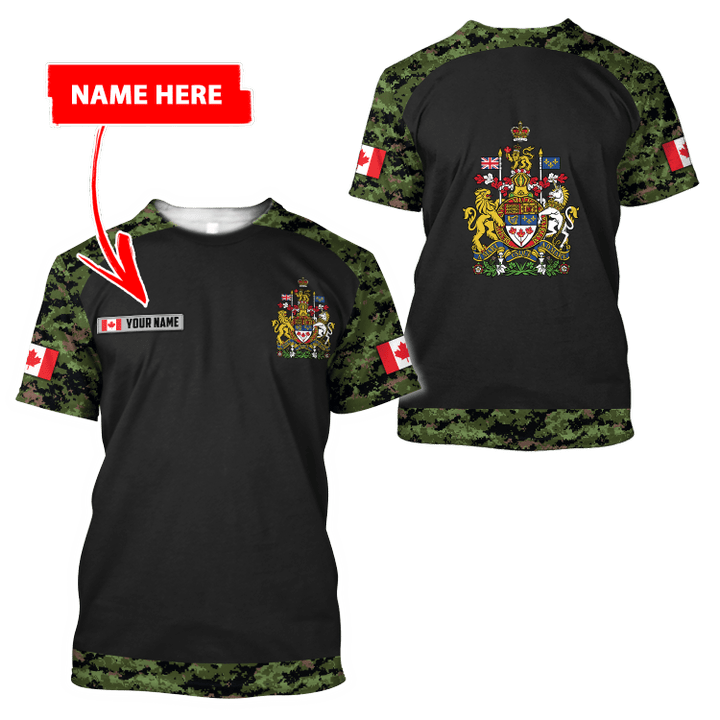  Personalized Name Canada Coat of Arms D All T-shirt