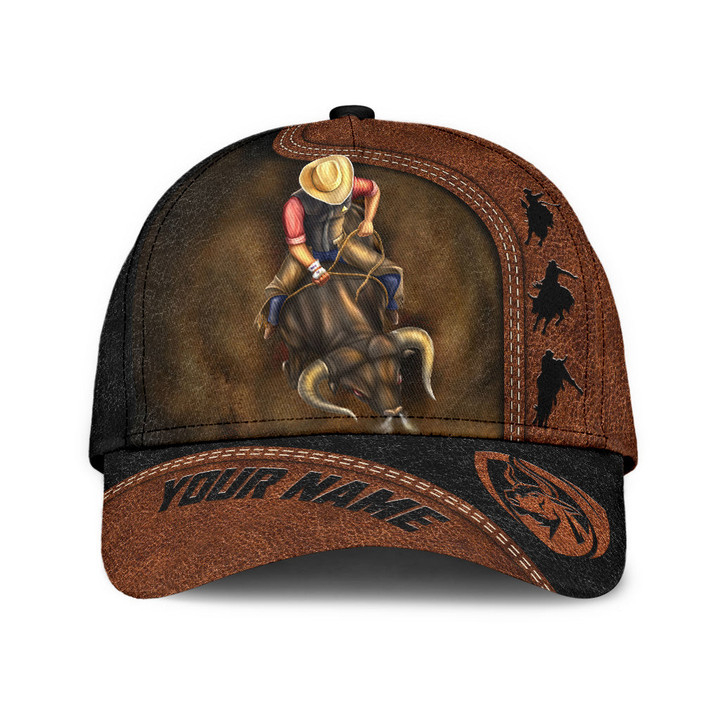  Personalized Name Bull Riding Classic Cap SNND
