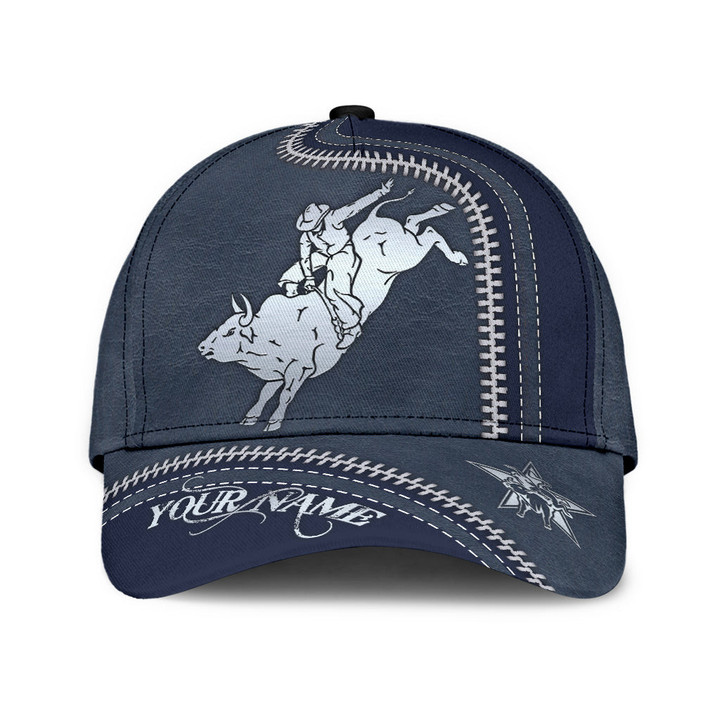  Personalized Name Bull Riding Classic Cap SN
