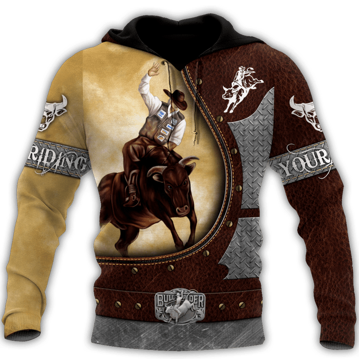  Personalized Name Bull Riding Unisex Shirts Yellow Ver