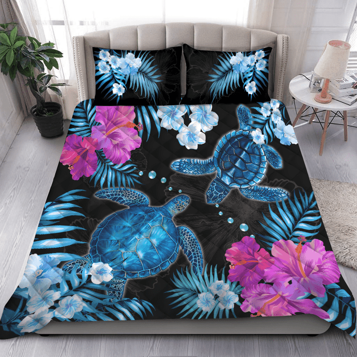  Premium Love Turtle Quilt Bed Set