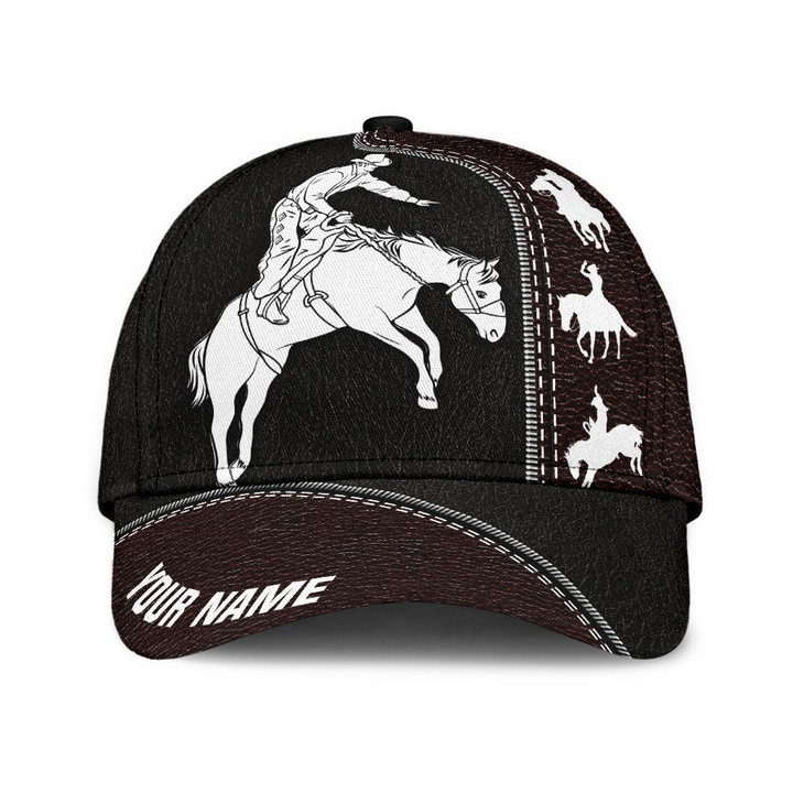  Personalized Name Rodeo Classic Cap Bronc Riding Ver