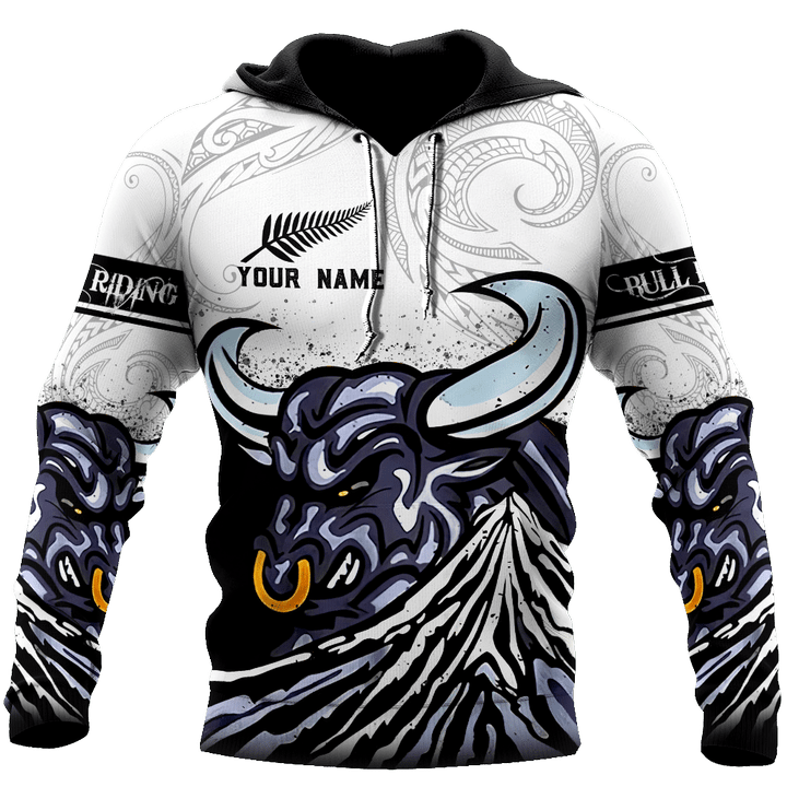  Personalized Name Bull Riding Unisex Shirts Maori Pattern