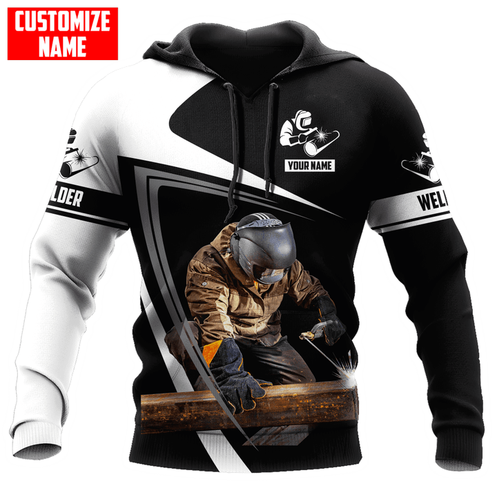  Personalized Welder Black And White Welding Apparel