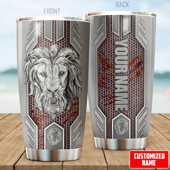  Customized name Lion Stainless Steel Tumbler PD
