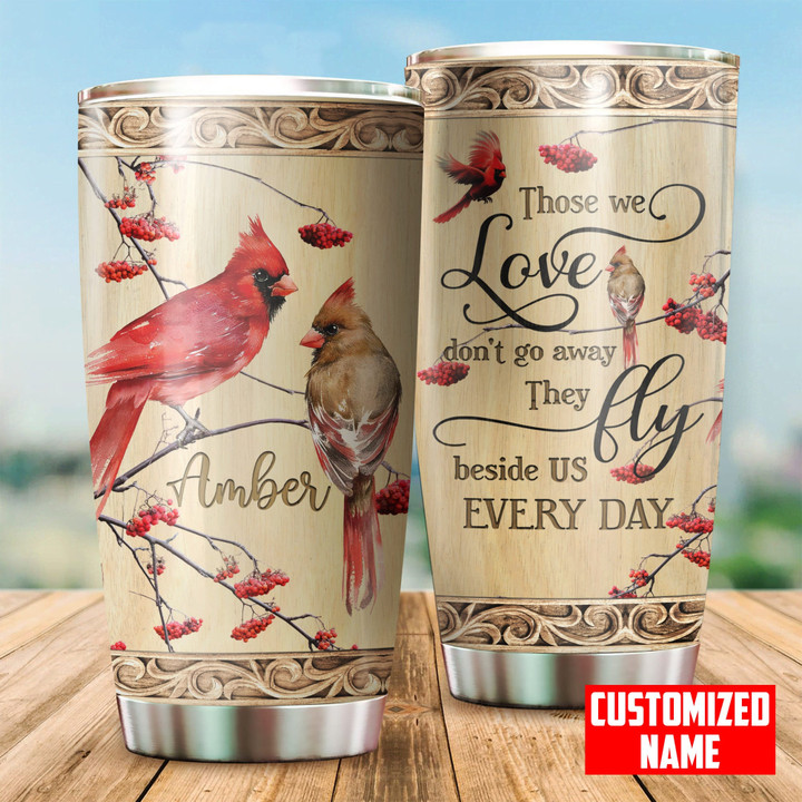  Personalized Cardinal Love Stainless Steel Tumbler