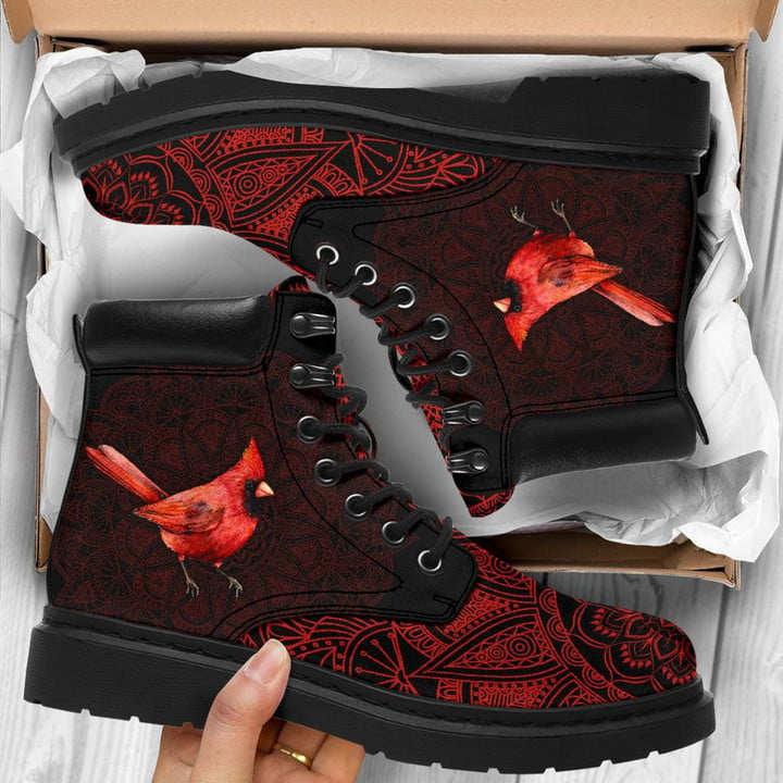  Cardinal Printed Boots Shoes PD