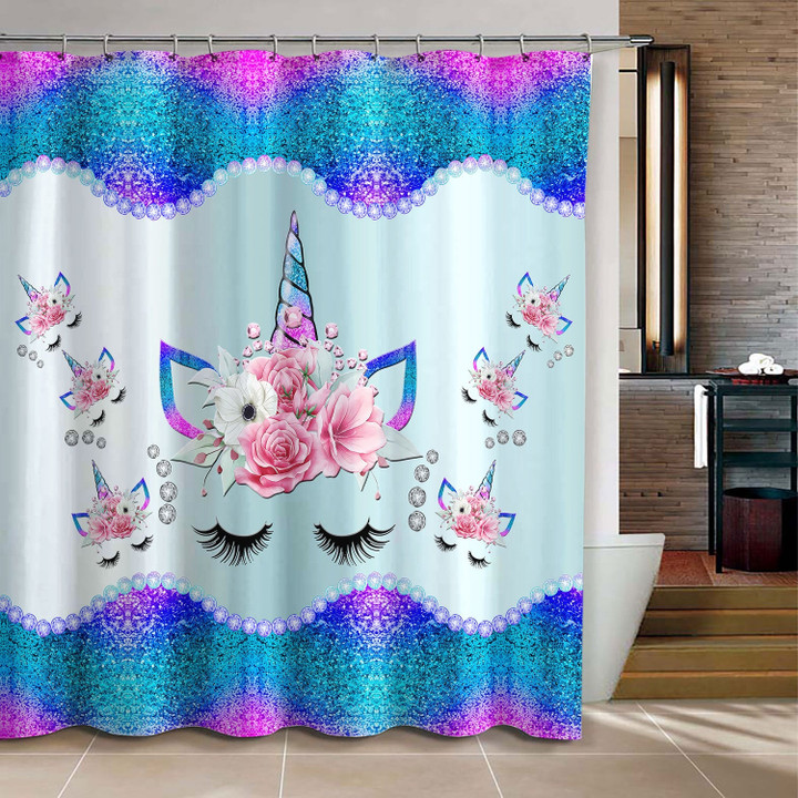  Unicorn Shower Curtain