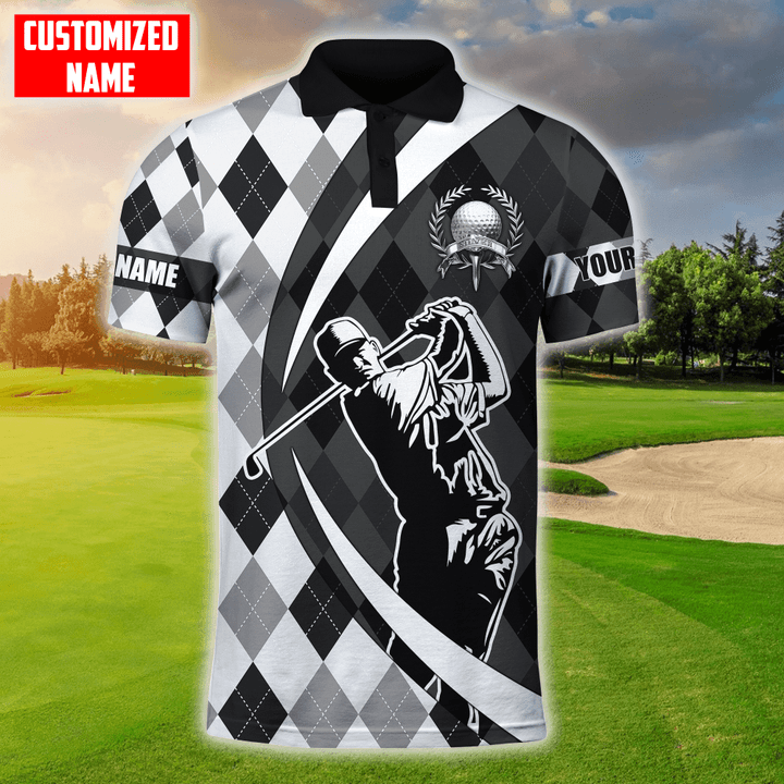  Personalized Golf All Over Printed Polo Shirts