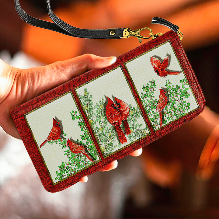  Cardinals All Over Printed Leather Wallet