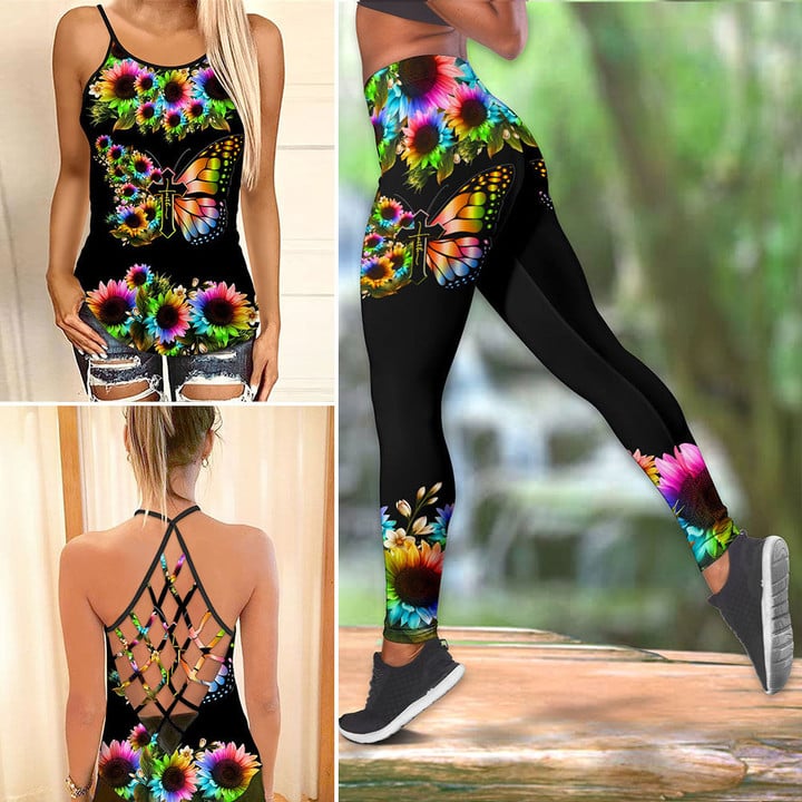  Butterfly Combo Camisole tank + Legging