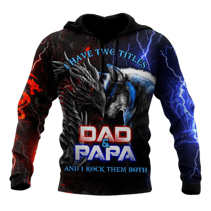  Dragon & Wolf Dad Shirts