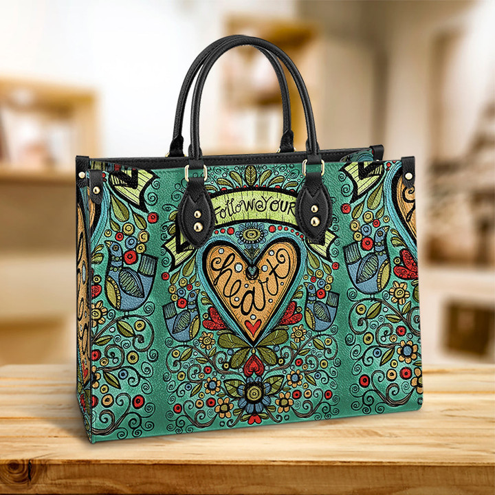 Hippie Heart Art ACAA1610010Z Leather Bag
