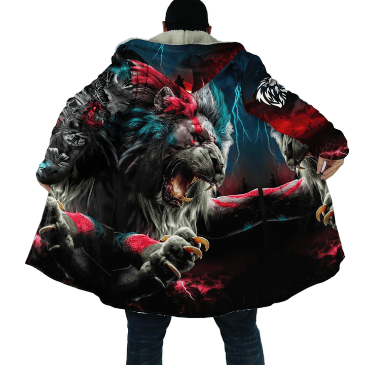 Beebuble King Lion Sky 3D All Over Printed Cloak KL24082202