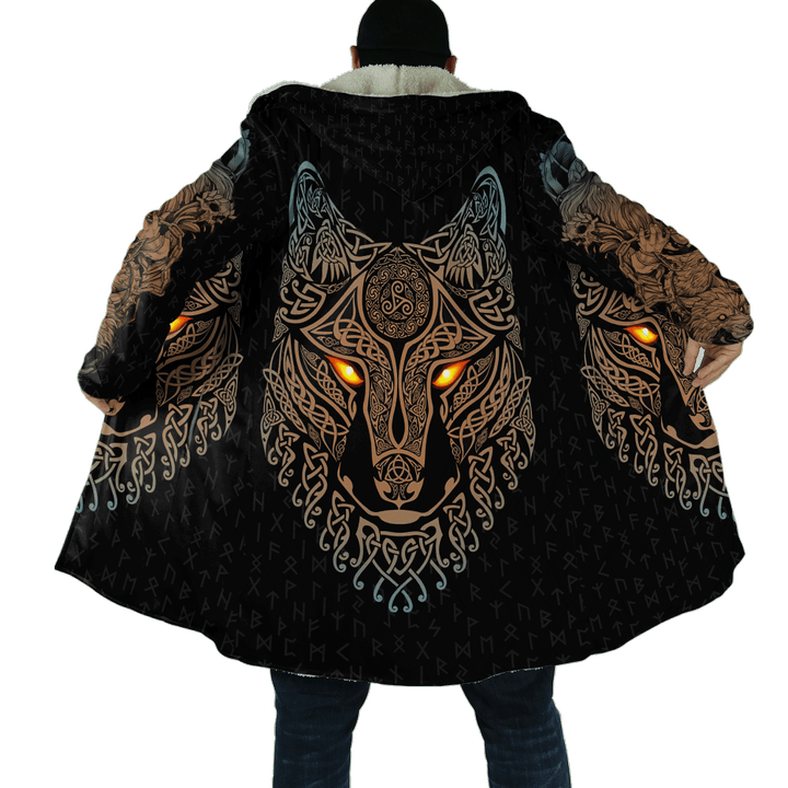 Beebuble Wolf Viking 3D All Over Printed Cloak KL06092201