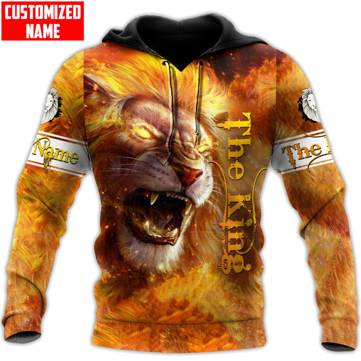 Beebuble Custom Name The King Lion 3D All Over Printed Unisex Shirts NTN26082202