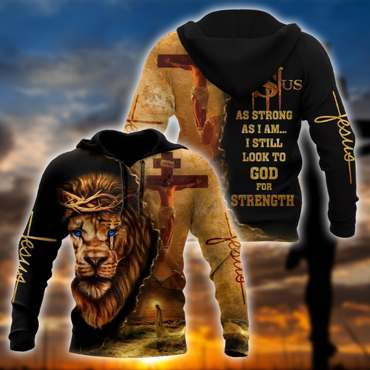 Jesus and Lion 3D All Over Printed Unisex Shirts
