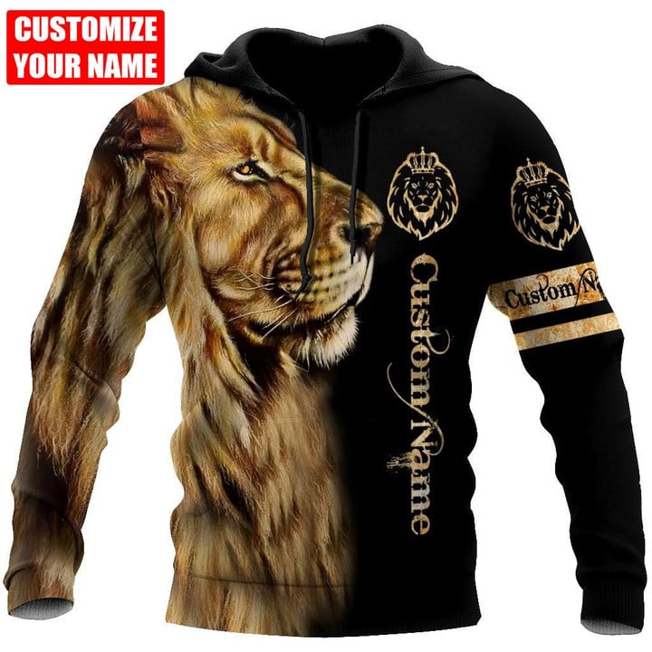 Beebuble Custom Name King Lion Unisex Shirts