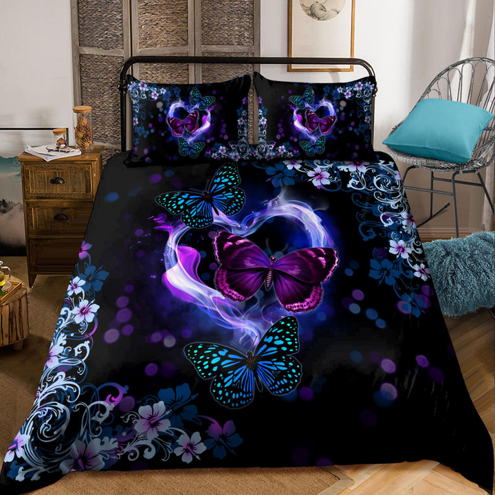 Beebuble Butterfly Heart Bedding Set