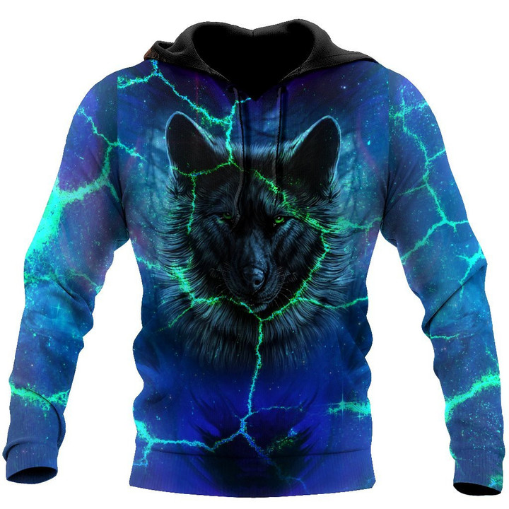 Beebuble All Over Printed Magical Wolf Hoodie -MEI